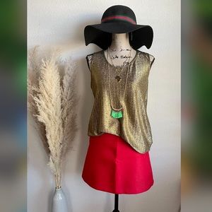 Red Zara Woman Mini Skirt Small